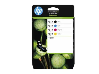 HP 937 Inktcartridge Zwart + 3 Kleuren Origineel 6C400NE - 1