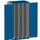 verticale kast,HxBxD 2000x1050x650mm,deur m. perforaties