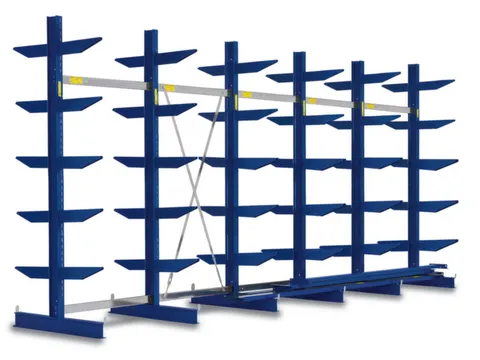 Draagarmstelling Hxbxd 2500X5376X1140Mm 2X6Etages Ral5010