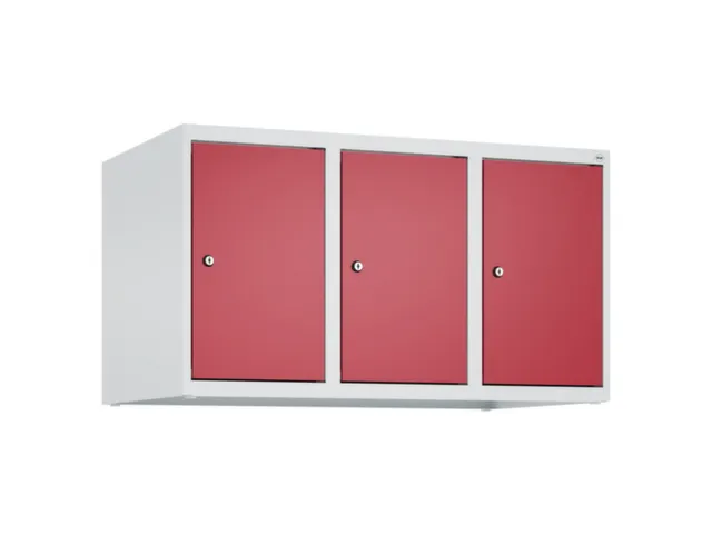 opzetkast,v. locker,3vak.,vak B 300mm,HxBxD 500x900x500mm,vleugeldeur