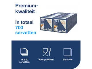 Linstyle Dinnerservet 478856 39x39cm 1-laags 1/4 vouw midnight blue - 5
