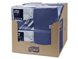Servetten Tork 477215 2-laags 33x33cm blauw 1/4 vouw 200st. - 4
