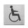 Pictogram Alco RVS 90x90x1mm - WC gehandicapten -