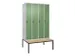 locker voor scheiding van kleding,HxBxD 2120x1200x815mm,4vak