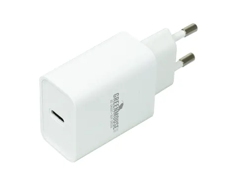 Oplader Green Mouse USB-C 20w wit blisterverpakking