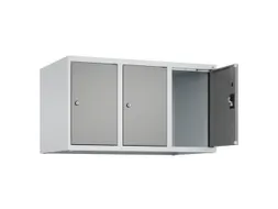 opzetkast,v. locker,3vak.,vak B 300mm,HxBxD 500x900x500mm,cilinderslot