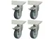 4 roulettes pivotantes,p. établi,TPE,H constr. 135mm