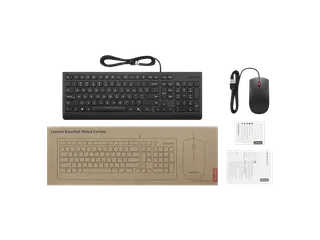 Lenovo 4X31R64404 Toetsenbord en Muis Bedraad, USB, AZERTY - 2