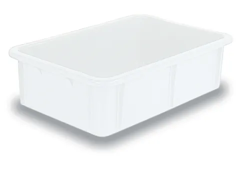 Stapelbak Pe Hxlxb 165X600X400Mm Inhoud 30L Naturel Wit