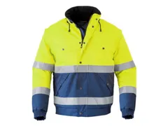 Havep 5139 pilotjack, fluo geel/marineblauw, maat S, per stuk