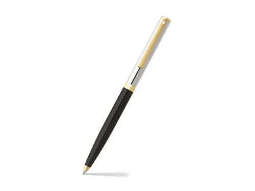 Balpen SHEAFFER Sagaris E9475 Glossy black chrome cap gold trims
