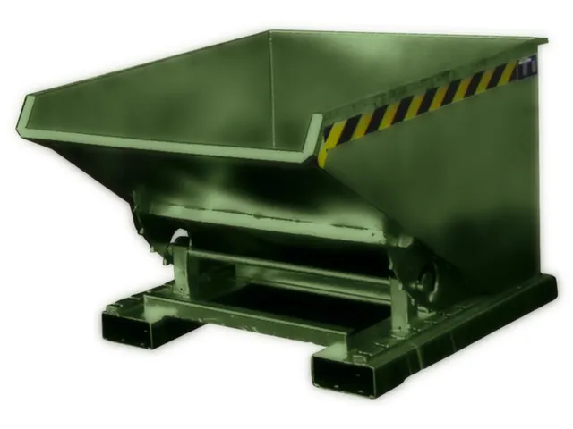 Kiepbak Hxbxd 835x770x1260mm 0.30m³ Afrolmechaniek Gelakt Ral6011