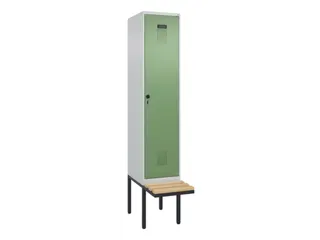 locker met bank,HxBxD 2120x400x815mm,1vak,vak B 400mm,draaigrendel - 3