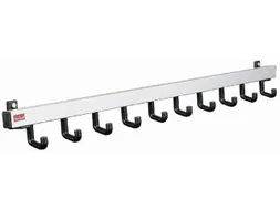 Wandkapstok L X D 1000X 80Mm 10Haken Aluminium/zwart