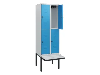 Dubbeldekse dekenkist,HxBxD 1950x600x815mm,2x2vak.,vak B 300mm - 2