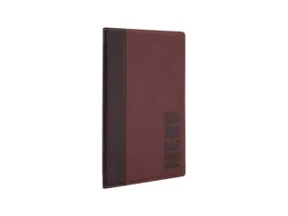 Menukaart Securit Trendy A5 2 tas wijnrood lederlook - 2