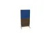 scheidingswand,HxB 1545x800mm,NV bruin hickory,BN6016-blauw