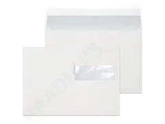 Dienstenvelop Venster Rechts Raadhuis 162x229mm C5 Wit Met Plakstrip