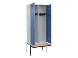 locker met bank,voor scheiding van kleding,HxBxD 2120x800x815mm,2vak