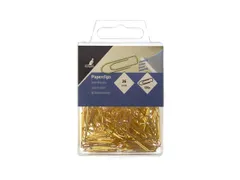 Paperclip Kangaro 26 mm, hoekig, kunststof doosje à 125 stuks, messin