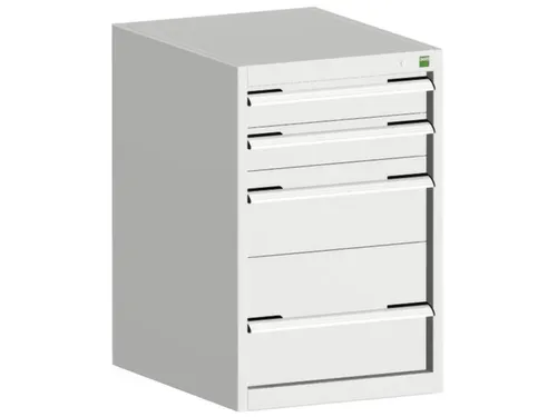 ladekast HxBxD 800x525x525mm 4laden romp RAL7035 front RAL7035