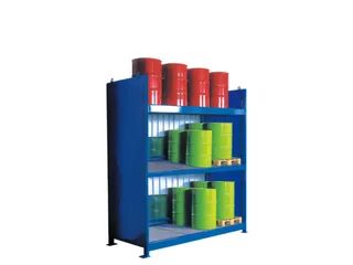 Vatencontainer 3630x3130x1390mm 30x200l 3 Vakniveaus Opvangbak 650l - 1