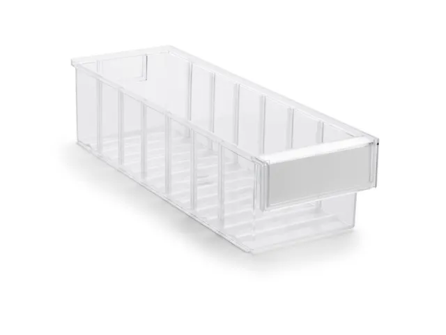 Transparante Assortimentsdoos Hxbxd 100x132x400mm Polystyreen