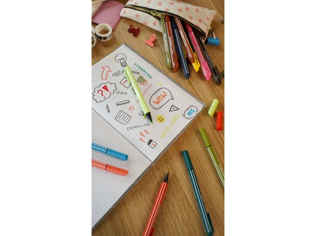 Viltstift STABILO pointMax 488/8 medium assorti pastel etui à 8 stuks