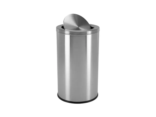 V-Part Marlow Top Swing Bin 78 liter mat RVS