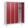 schoollocker,HxBxD 1630x1200x500mm,4vak,vak B 300mm,cil.-slot,voeten