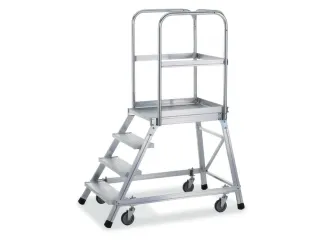Bordestrap Aluminium Bordes Hxbxd 960x600x800mm 4treden Aluminium - 1
