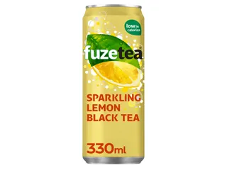 Frisdrank Fuze Tea Black Tea sparkling lemon blik 330ml - 2