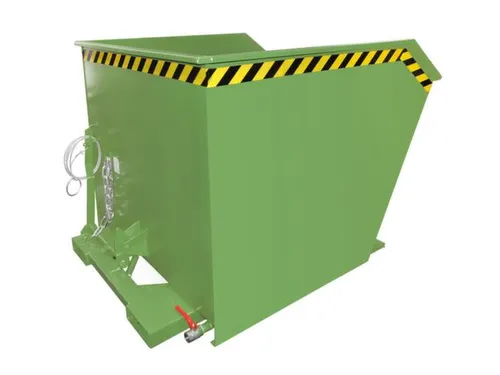 Kiepbak voor spaanders,HxLxB 780x1640x1280mm,1m³,draagverm. 1500kg