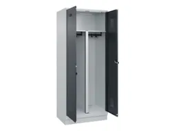 PBM-locker,HxBxD 1950x800x500mm,2vak,vak B 400mm,draaigrendel