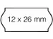 Prijsetiket 12x26mm Open-Data C6 permanent wit 1500 stuks