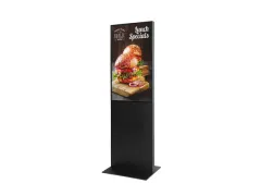 OUTLET Digitale Totem Smart Line Display Zwart met 43 inch Samsung sch