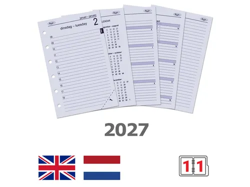 Agendavulling 2027 Kalpa Pocket 1dag/1pagina