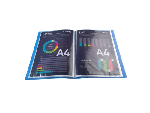 Showalbum Chromaline PP 40 tas A4 blauw