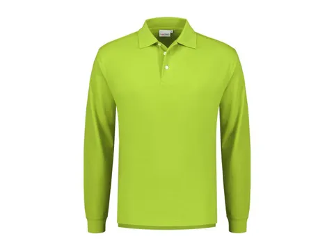 Polo à manches longues Santino Matt, vert citron, taille 3XL, la piec
