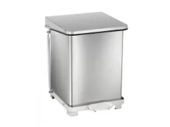 Industriële Pedaalemmer 27 Liter Mat RVS
