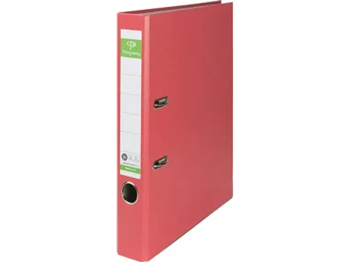 ordner, voor ft A4, uit Recycolor papier, rug van 5 cm, rood