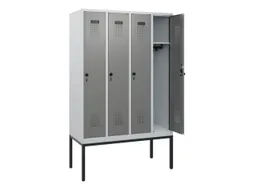 schoollocker,HxBxD 1950x1200x500mm,4vak,vak B 300mm,draaigrendel