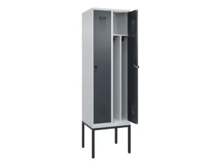locker voor scheiding van kleding,HxBxD 2120x600x500mm,2vak - 1