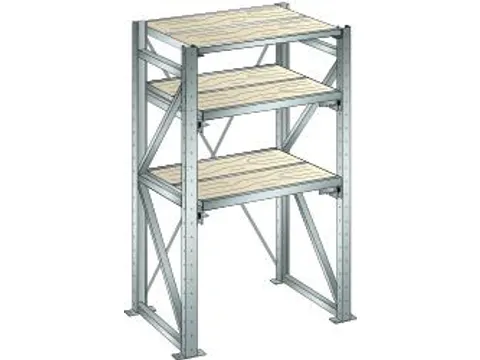 uittrekstelling voor zware lasten,HxBxD 2000x1290x860mm,vaklast 1000kg