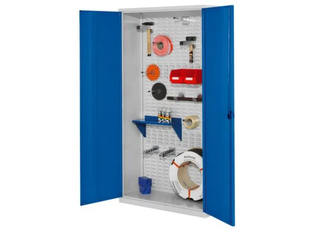 Gereedschapskast 1950x1000x410mm Staal Cilinderslot Deuren Ral5010