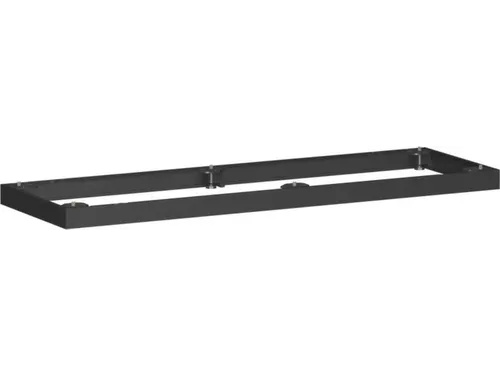 sokkel,v. kantoorstelling,HxB 50x1200mm,metaal,zwart