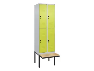 Dubbeldekse dekenkist,HxBxD 2120x600x815mm,2x2vak.,vak B 300mm - 1