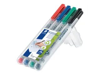 Viltstift Staedtler OHP Lumocolor 311 non permanent 0.4mm Assorti 4st - 1