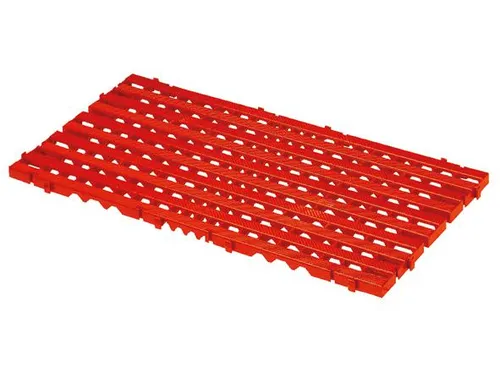 Roostertegel Hd-pe Lxbxh 800x400x25mm Rood