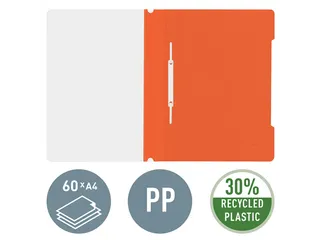 Snelhechter Leitz 4191 standaard A4 oranje 30% gerecycled plastic - 2